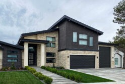 Nadia Neo Ledge: Sawn natural stone thin veneer installed on exterior of home.