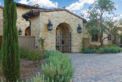 custom built home with tuscan blend rubble natural stone thin veneer installed on exterior walls