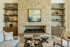living room with regent buff traditional thin veneer interior fireplace
