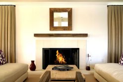 interior fireplace with blanco custom architectural cut stone installed